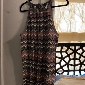 Old navy knit tank pink/grey size XL